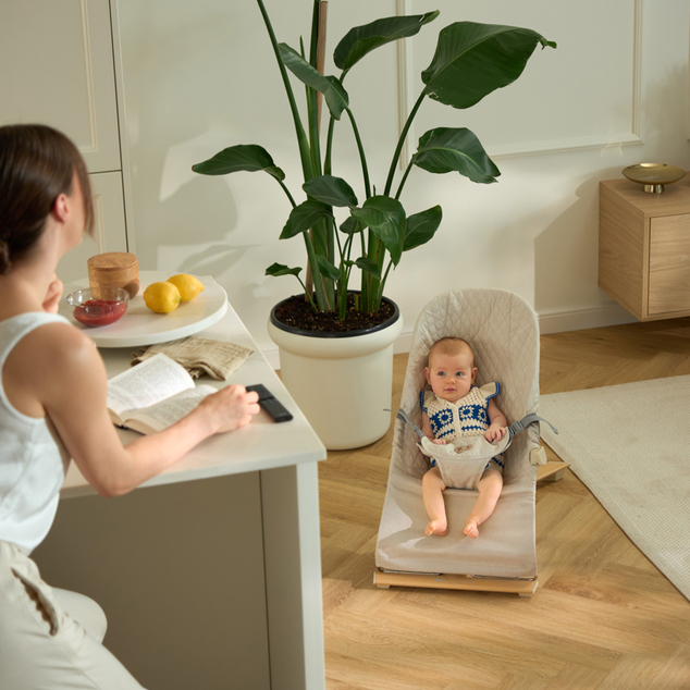 KINDERKRAFT Wippe Mimi Light grau, bis 9 kg