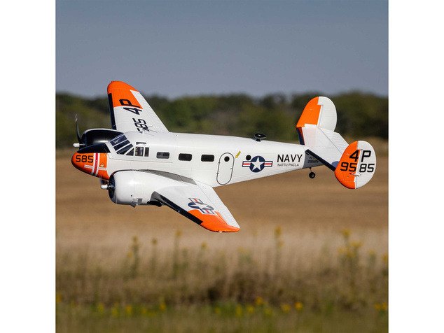 E-flite Beechcraft D18/RC-45J 1.5m BNF Basic AS3X+ SAFE Select