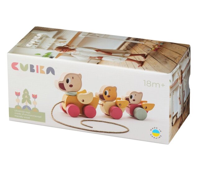 CUBIKA Pastel 15979 Ťahacie kačičky drevené