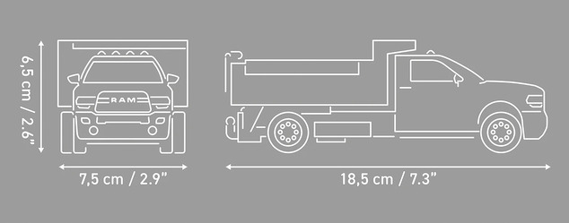 Cobi RAM 3500 Dump Truck, 1:35