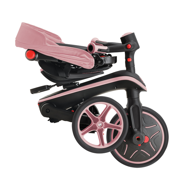 Globber detská trojkolka skladacia 4v1 - Deep Pastel Pink
