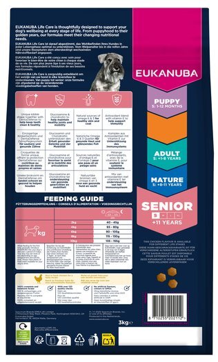 Krmivo EUKANUBA Senior Small rich in fresh chicken 3 kg