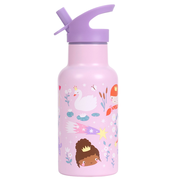 A Little Lovely Company - bouteille en acier inoxydable, 350 ml - princesses