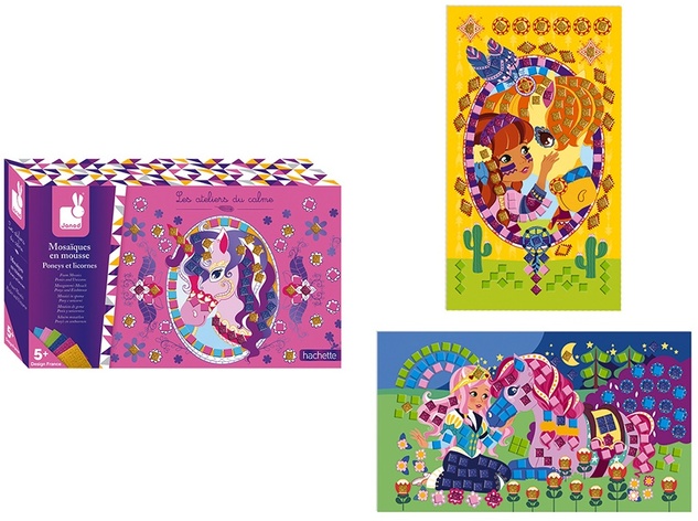 Janod Atelier Kreativset Mini Mosaik Einhorn