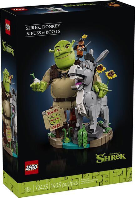 LEGO® 72423 Shrek, Oslík a Kocúr v čižmách