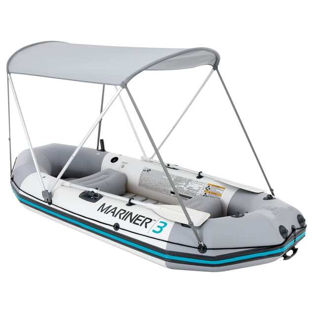 INTEX 68600 Strieška na loď sivá 160x142 cm oxfordská látka