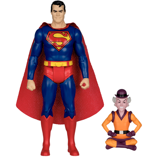 Akcijska figura DC Retro Superman i Mr. Mxyzptlk (Super Friends) – 15 cm (McFarlane Toys)