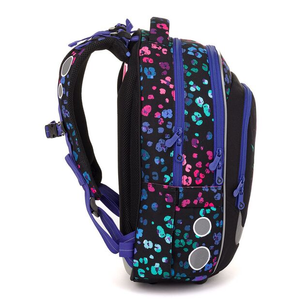 Zaino scolastico con leopardo neon Topgal LORI 25074