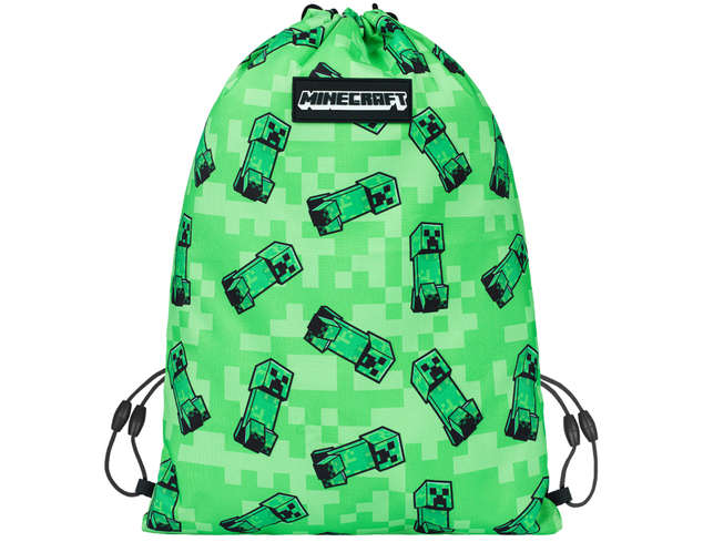 MINECRAFT SET 2 Creeper: Schwamm, Tasche