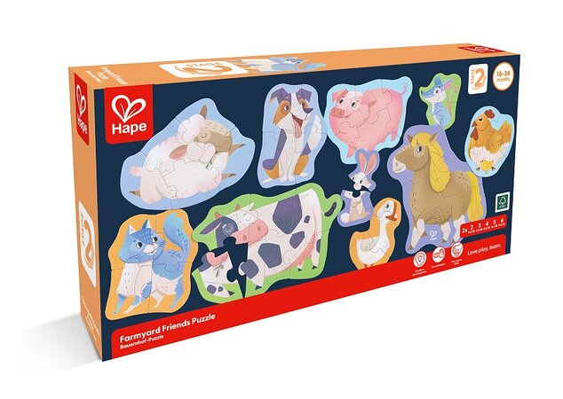Hape Puzzle - Priatelia farmy