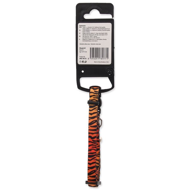 Obojok Active Cat nylon XS tiger 1x19-31cm