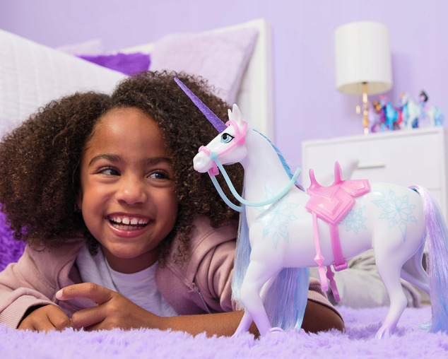 Spin Master Unicorn Academy Kämmbarer Einhorn 24 cm Glacier