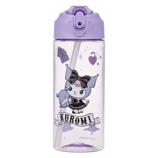 BAAGL Tritanová fľaša na nápoje so slamkou Kuromi  Fortune Dream, 500 ml