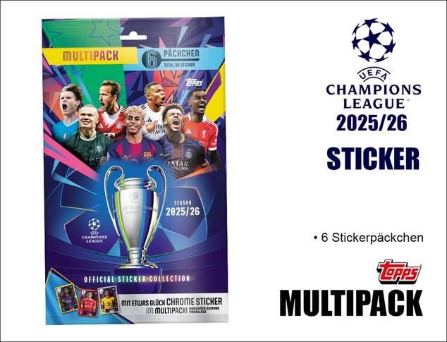 Topps UEFA Champions League 2025/2026 Stickers - Multipack