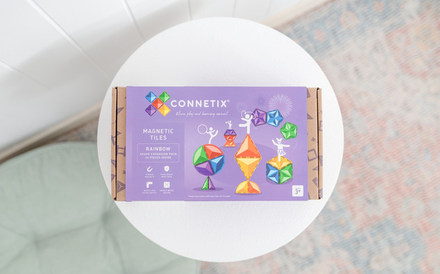CONNETIX® Rainbow Shape Expansion Pack magnetisches Baukastenset 36 Stück