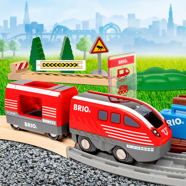 Brio Vlaková sada s naťahovacím vláčikom