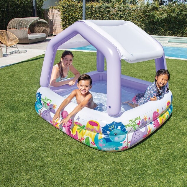 Intex nafukovací detský bazénik Akvárium so strieškou 57470, 157×157×122 cm