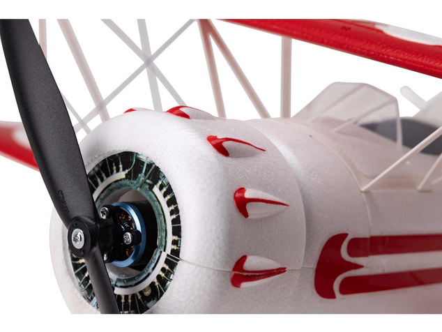 E-flite Waco 0.55m SAFE Select BNF Basic biele