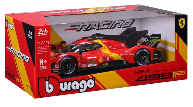 Bburago 1:18 Ferrari Racing - 499P LMH - Red #51