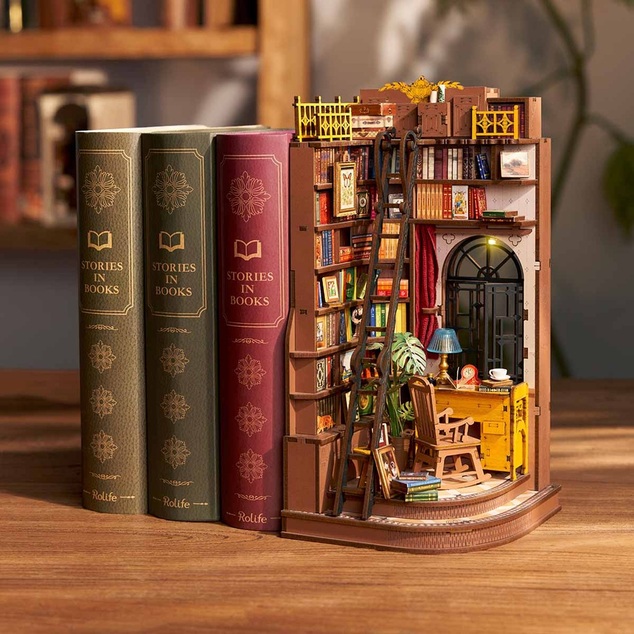 RoboTime 3D puzzle Könyvtámasz Csendes tanulósarok