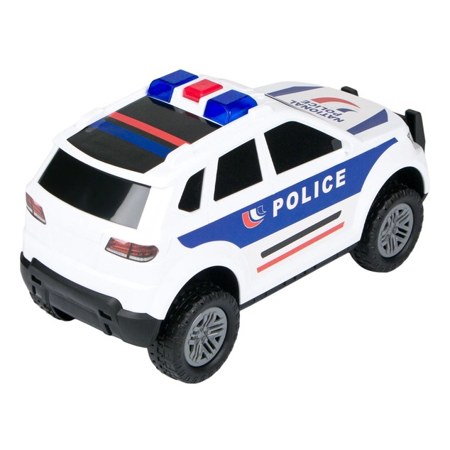 Voiture de police à inertie avec effets 31 cm