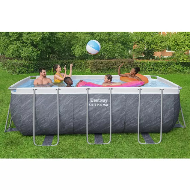 Záhradný bazén Bestway 56722 Power Steel 4.12m x 2.01m x 1.22m Rectangular s kartuš. filtr