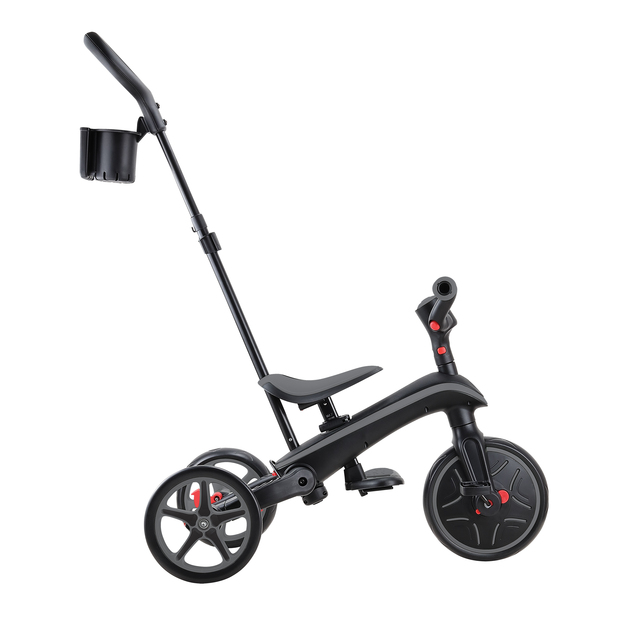 Globber trojkolka Explorer Trike Foldable  4in1 Black-Grey
