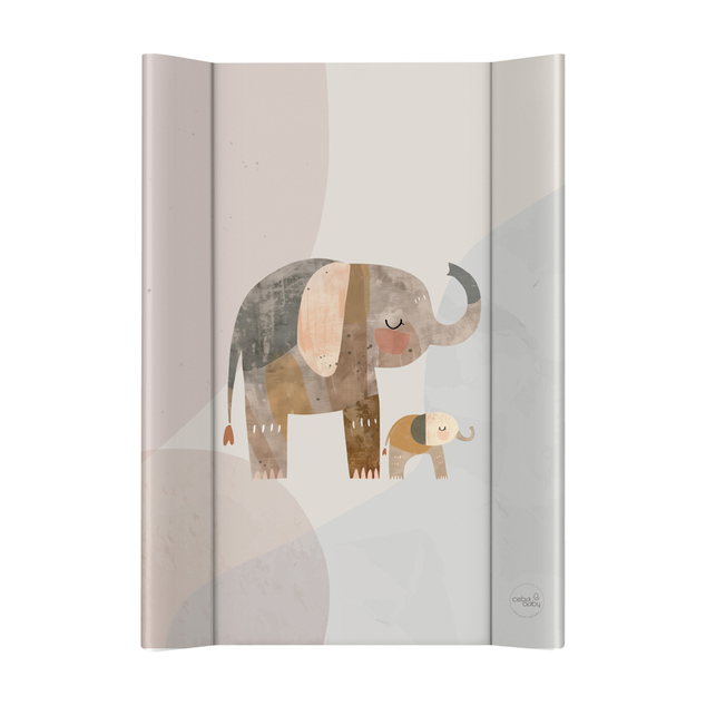 Ceba Podložka prebaľovacia 2-hranná mäkká (50x70) Basic Elephant Family