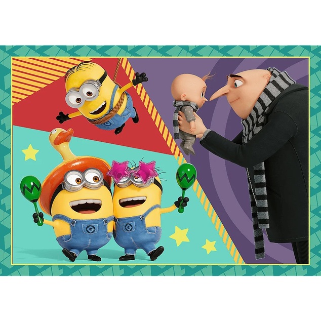 Trefl Puzzle 4v1 - Blázniví Mimoni / Universal Despicable Me 4