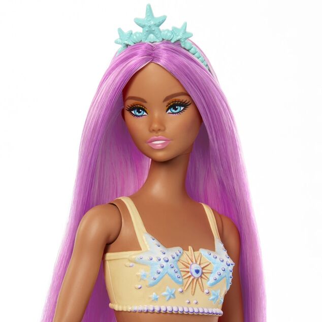 Mattel Barbie rozprávková morská panna - žltá