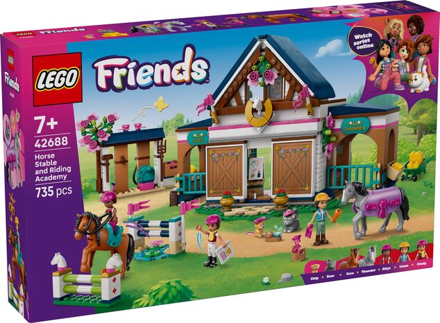 LEGO® Friends 42688 Konská stajňa a jazdecká akadémia
