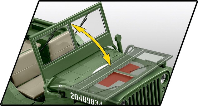 Cobi Willys MB sanitka 1:12, 1131 k