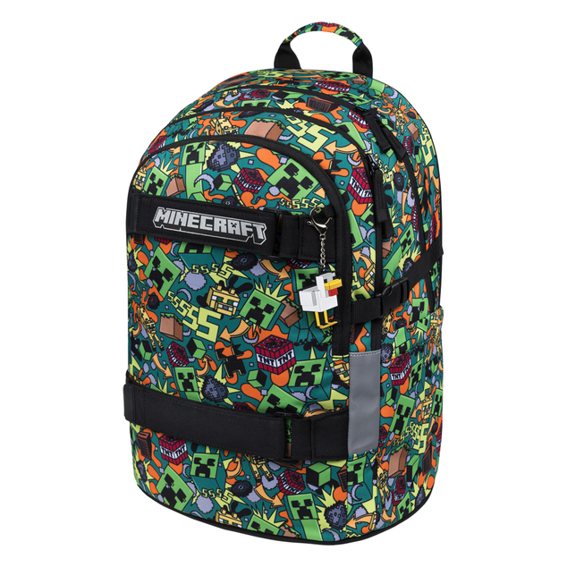 BAAGL Zaino scolastico Skate Minecraft Chaos