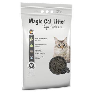 Stelivo Magic Litter Tofu drevené uhlie 12l