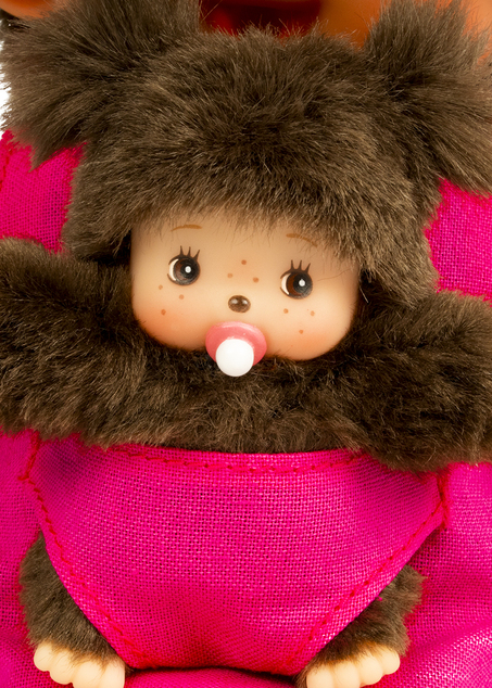 Monchhichi Mončiči mamma con bambino rosa 20cm