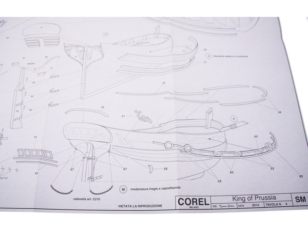 COREL King of Prussia 1777 1:42 kit