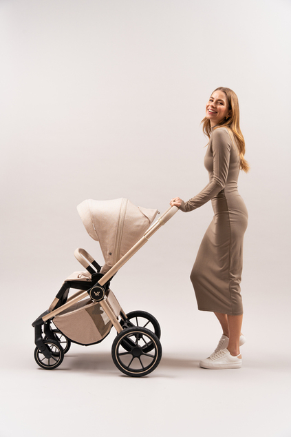MUUVO Kombi-Kinderwagen Quick Boho Beige Set 2-in-1