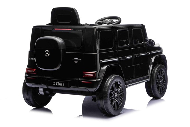 Auto elettrico Mercedes G580 12V, nero, telecomando 2,4 GHz, Bluetooth, USB