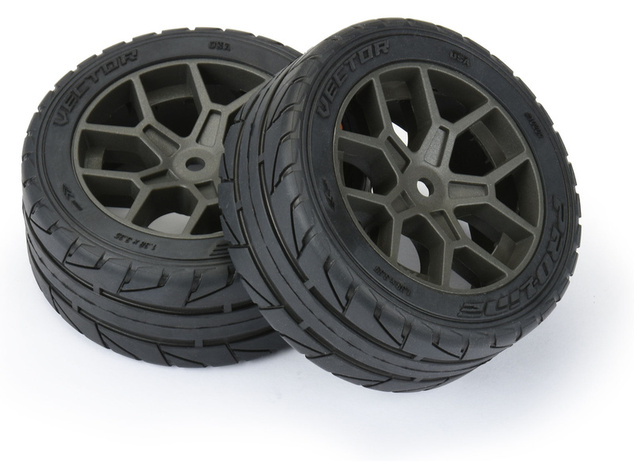 Pro-Line kolo 2.4", pneu Vector S3 35/85 Belted, disk šedý H14 (2)