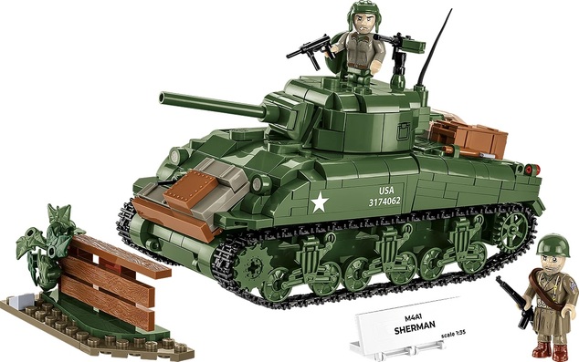 Cobi II WW M4A1 Sherman, 1:35, 663 k, 2 f