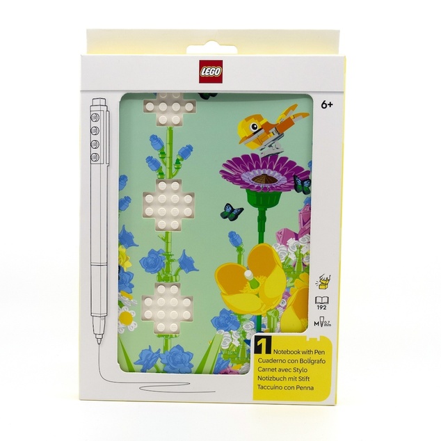 LEGO Jegyzetfüzet gél tollal - Botanicals, újrahasznosítható