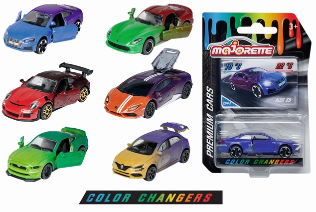 Autíčko Color Changers, 6 druhov
