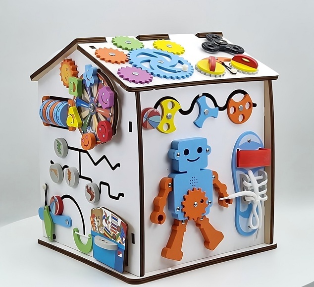 2Kids Toys Activity board Căsuță albă