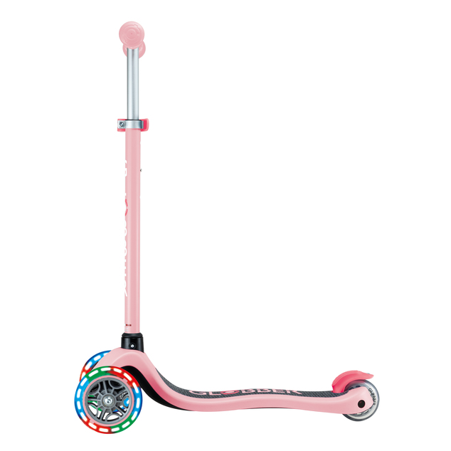Globber detská trojkolesová kolobežka - Primo Lights V2 - Svietiace Kolieska - Pastel Pink
