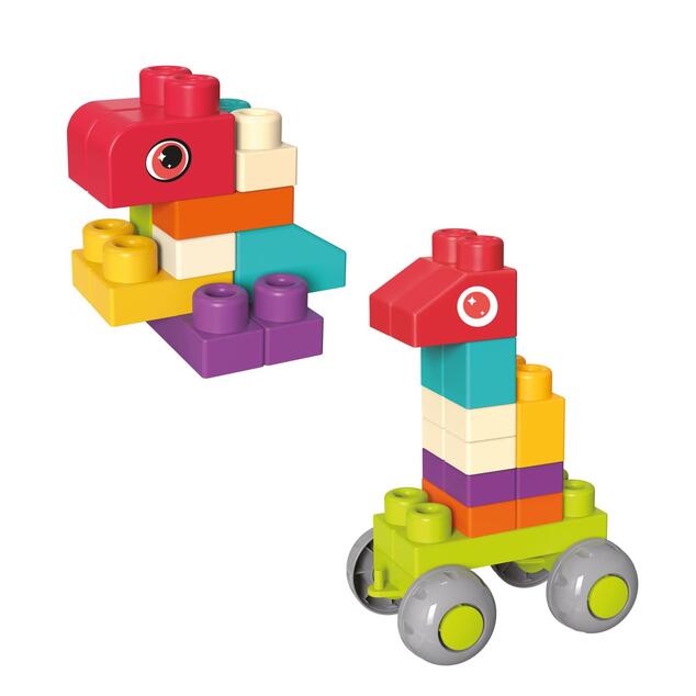 Kocke za sestavljanje 48 kos plastika v plastičnem kovčku 26x12x19cm