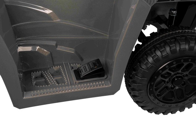 Licencovaná elektrická štvorkolka Arctic Cat 12V so zadným pohonom, sivá, LED svetlá, Líti