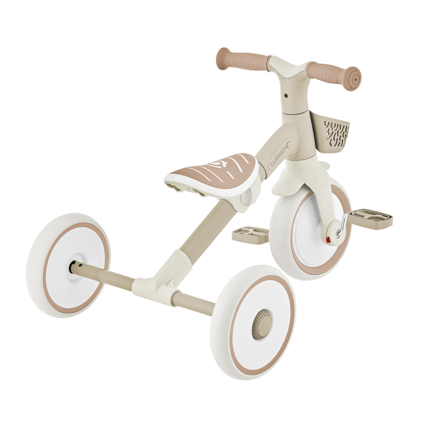 Globber detské odrážadlo trojkolesové - Learning Trike 2in1 PLUS Ecologic Coconut