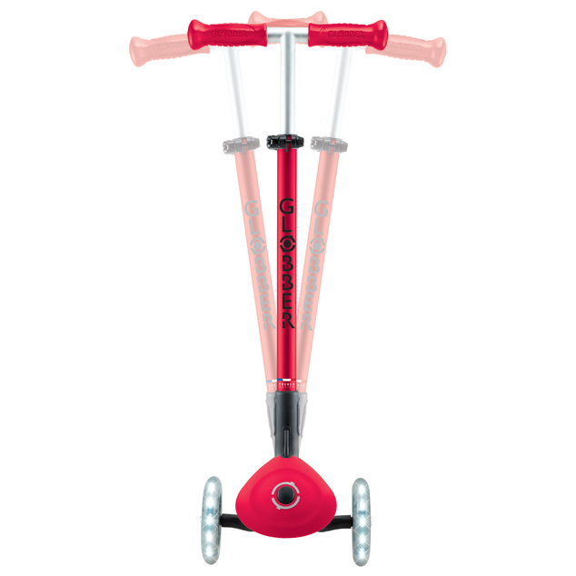 Trottinette pliable pour enfants Globber Elite Lights New Red