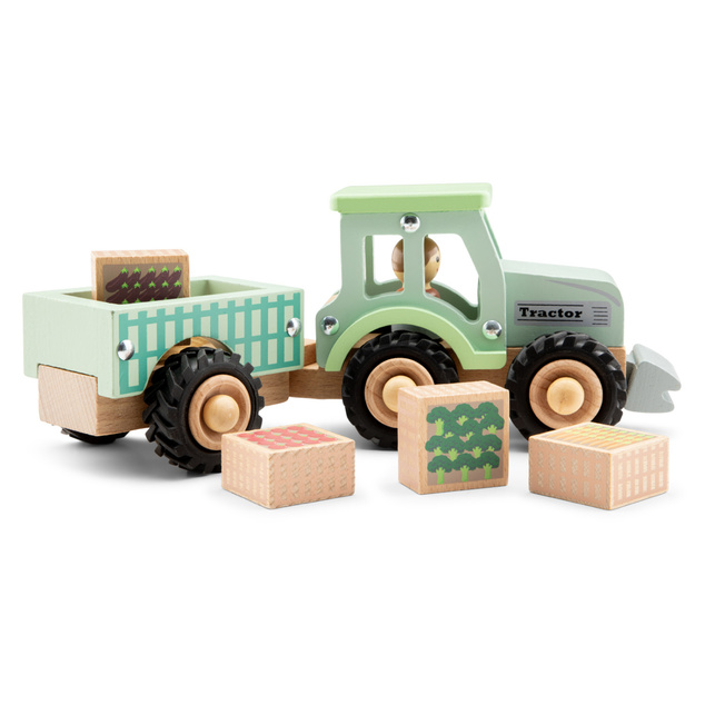 New Classic Toys Traktor s valníkom a nákladom