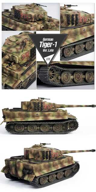 Modellbausatz Panzer 13431 - Deutscher Tiger I Version Spät (1:72)